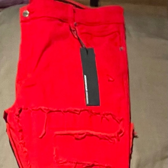 New Men’s Red ROCKSTAR  Stacked Pants size 42 - Picture 3 of 9